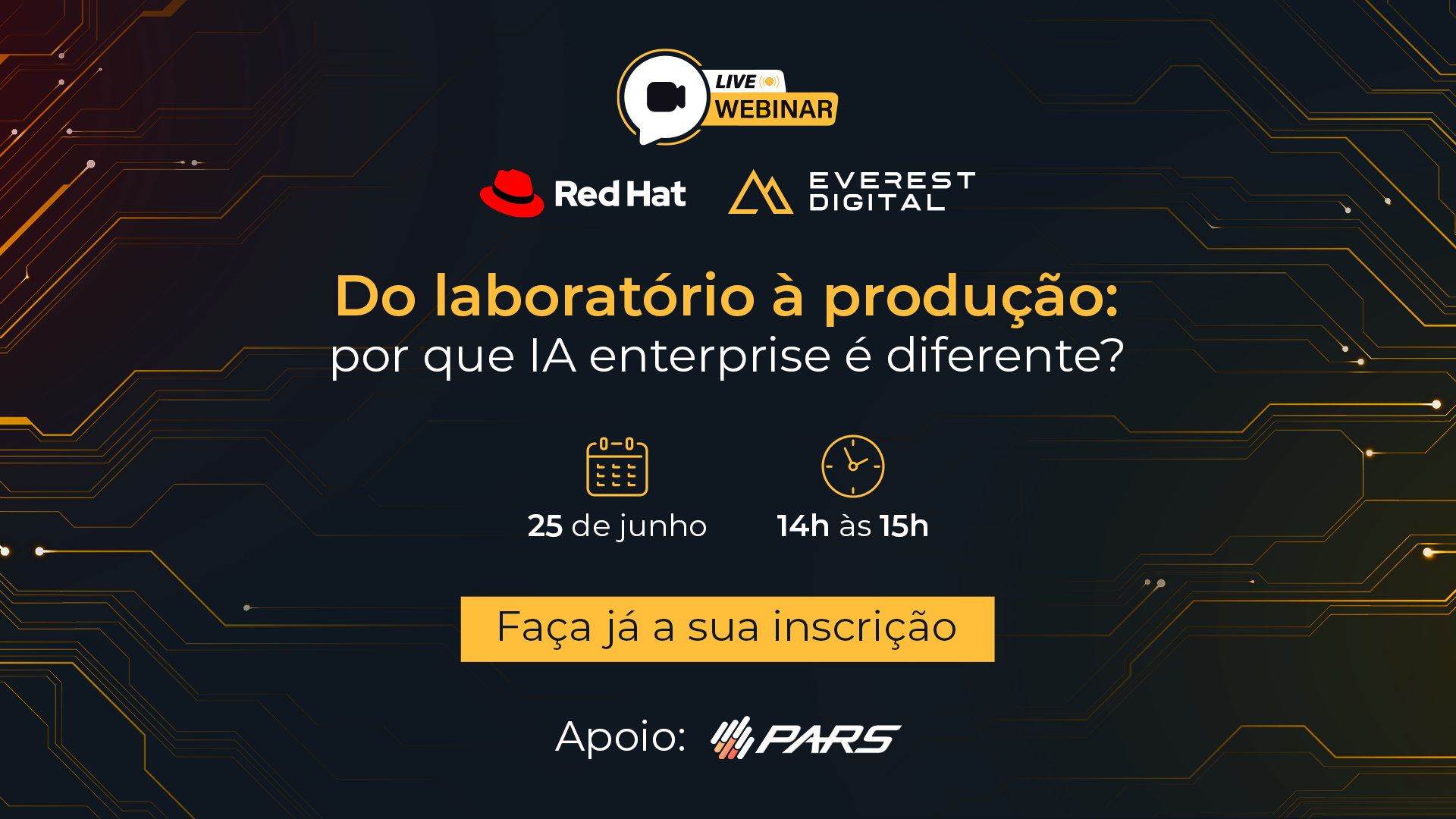 Everest | Red Hat e Everest Digital promovem webinar sobre os desafios da IA enterprise